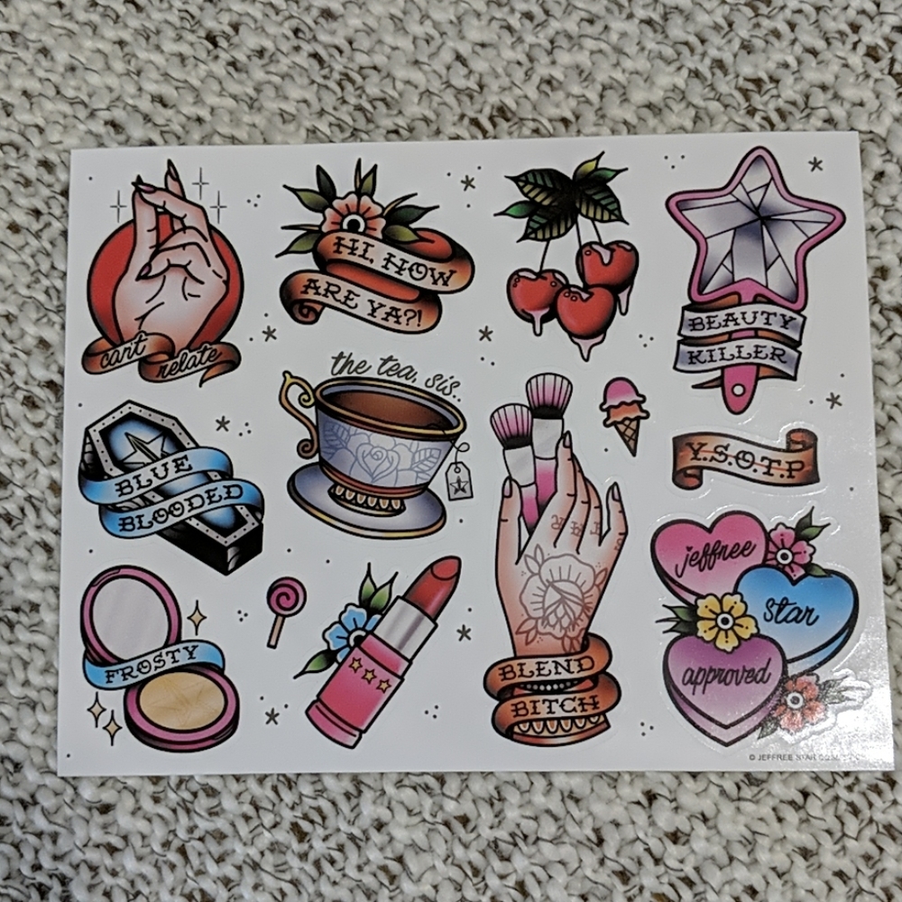 Jeffree Star sticker pack